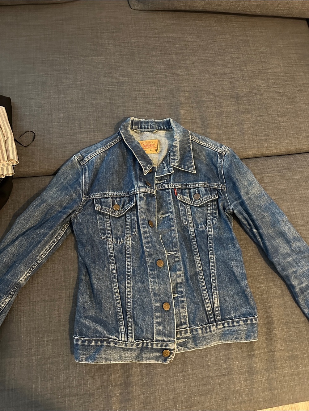 Levi's Distressed Blue Denim Jacket for Women
